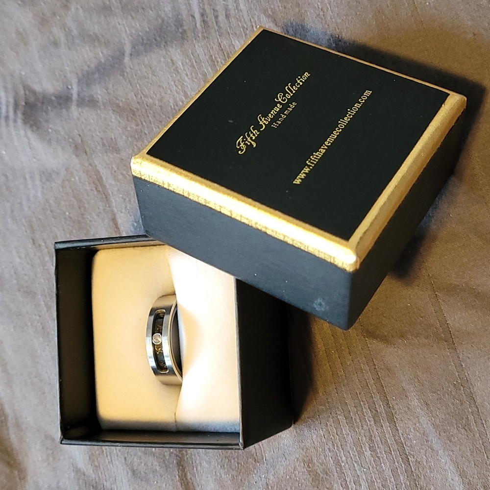 Black and Silver Fidget Ring